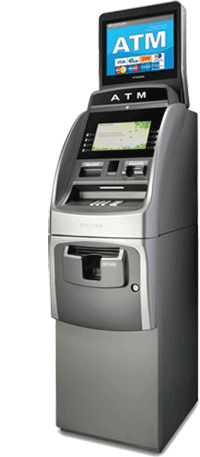 Freestanding cash-dispensing ATM machine available for free placement across Australia — modern branded finish suited to retail, hospitality and shopping-centre sites
