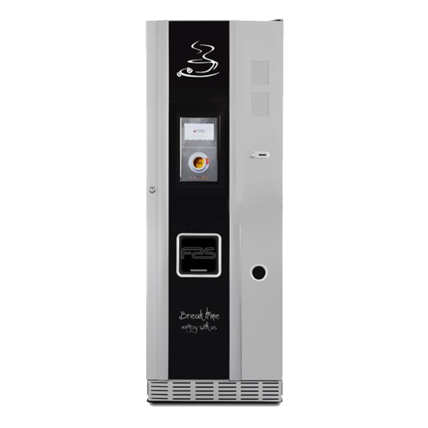 Free-standing FAS Lydia bean-to-cup coffee vending machine — the premium fresh-milk unit deployed in Australian offices under the free placement program