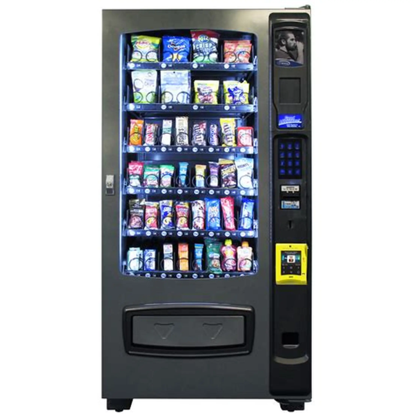 Wide cashless snack vending machine suited to a high-headcount Victorian distribution centre